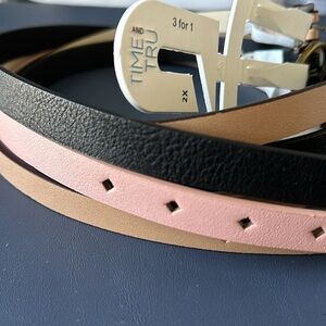 Time & Tru women's belts 3pc